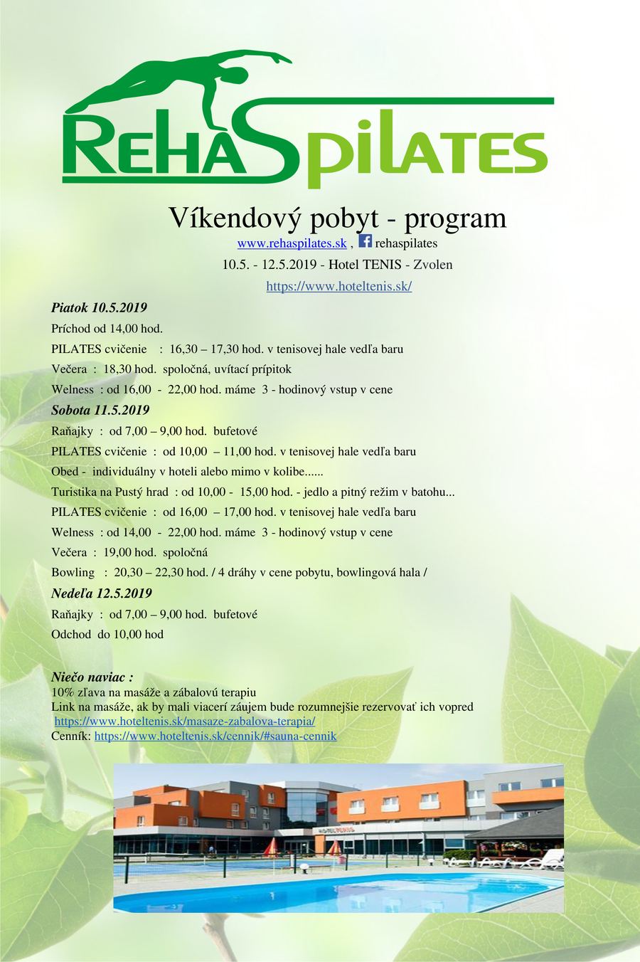 Wellness pilates pobyt